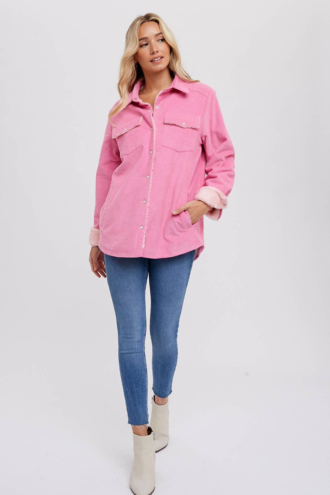 Bluivy - Wholesale Jacket - Women's - CORDUROY SHERPA-LINED JACKET54