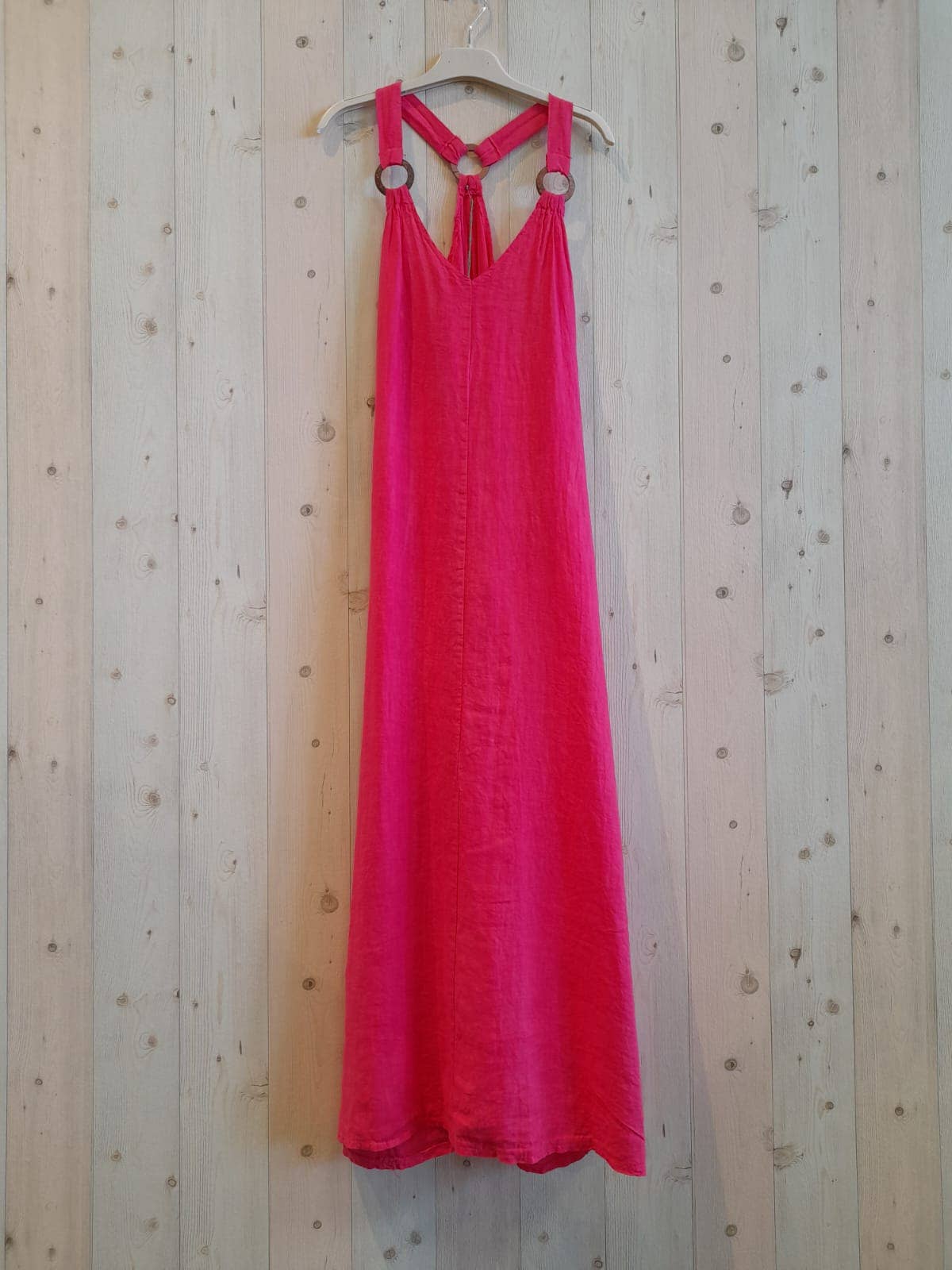 Linen & More - Wholesale Dress - Women's - REF 16857 LONG STRAP DRESS 100% LINEN11