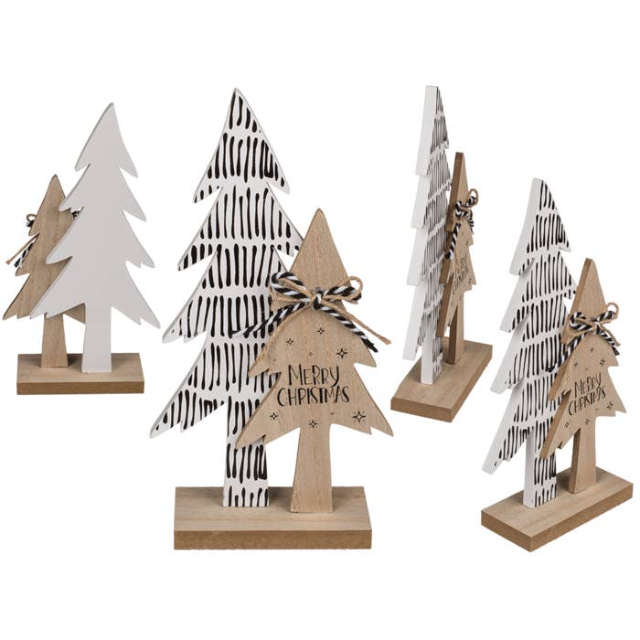 Out of the blue KG - Wholesale Christmas Decoration - Wooden trees, Merry Christmas,