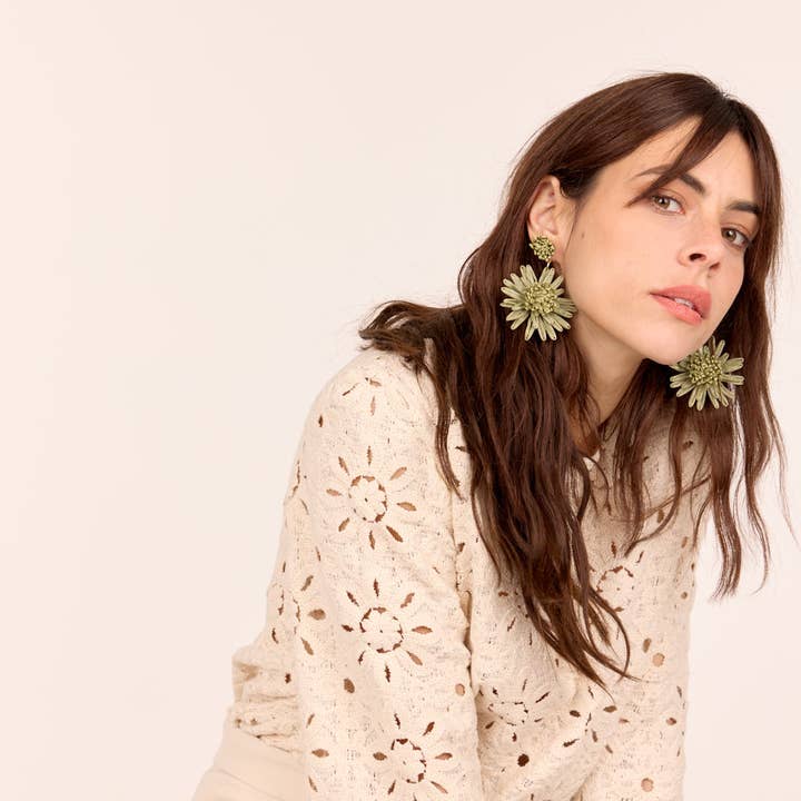 Maradji - Wholesale Dangle Earrings - FLORA RAFFIA EARRING2