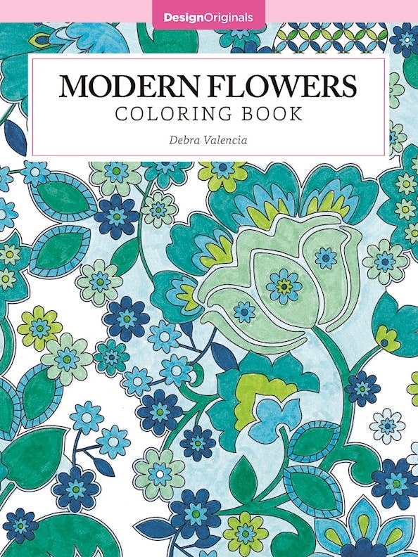 Modern Flowers Coloring Book for wholesale by Fox Chapel Publishing
