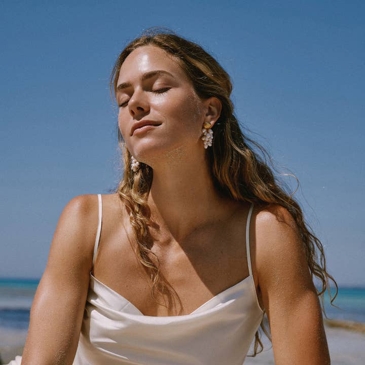 Agapée Jewelry - Wholesale Dangle Earrings - Grappa Earrings | Jewelry Gold Gift Waterproof5