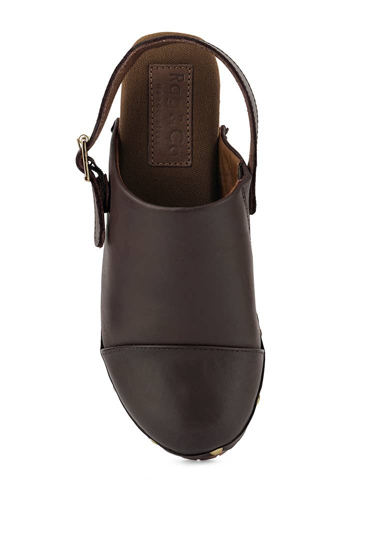 Rag Company - Wholesale Clogs - Women's - ALONA Slingback High Block Heeled Clogs11