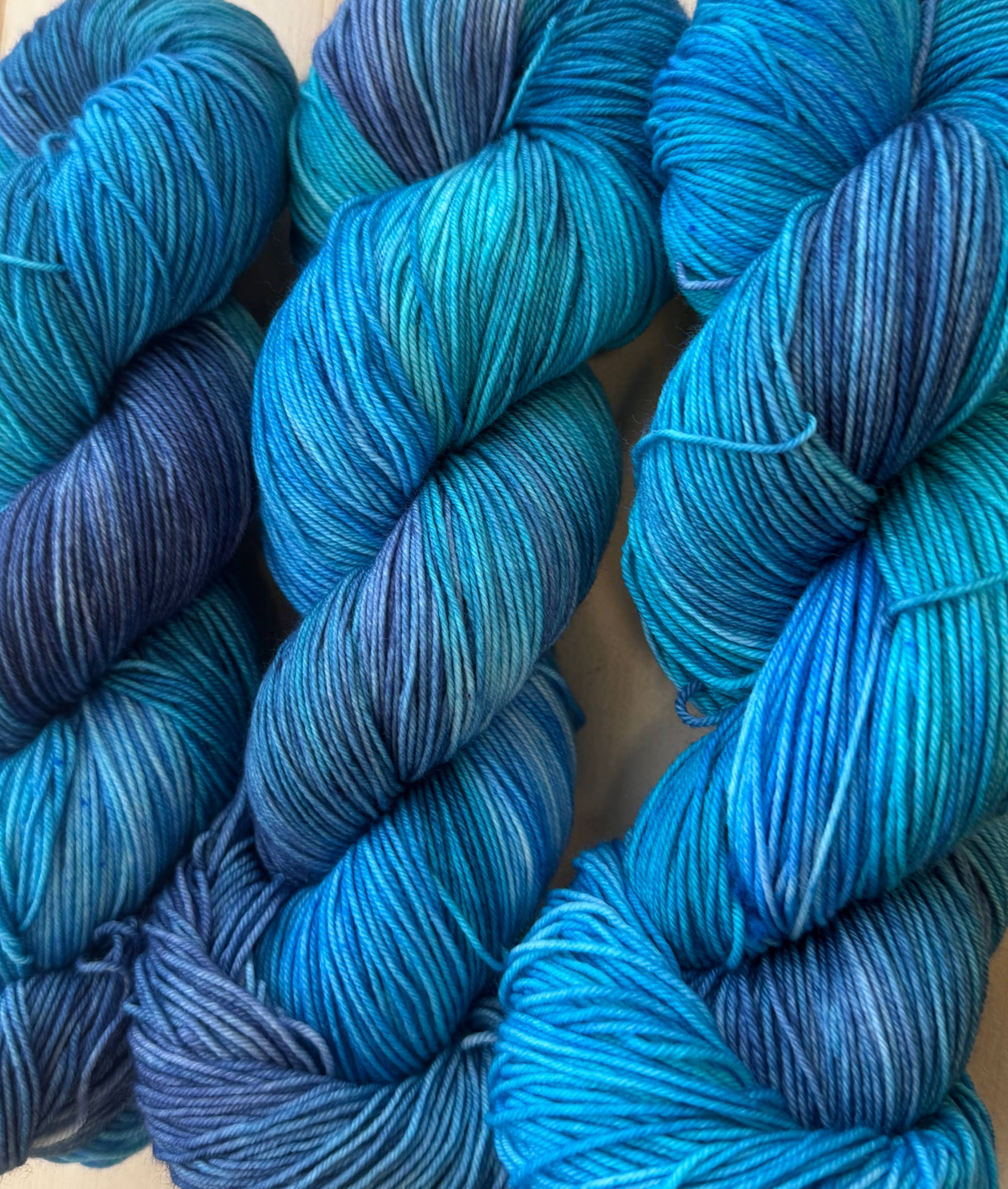 The Yarn Cabin DBA Purls & Pines Yarn - Wholesale Yarn - Sky Blue Waters Hand Dyed Yarn1