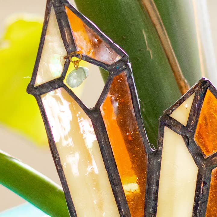 Lost & Found Design - Wholesale Tuin/gazongrondpennen/pinnen - Glas-in-lood kristal fabriek Stake - Cluster 23