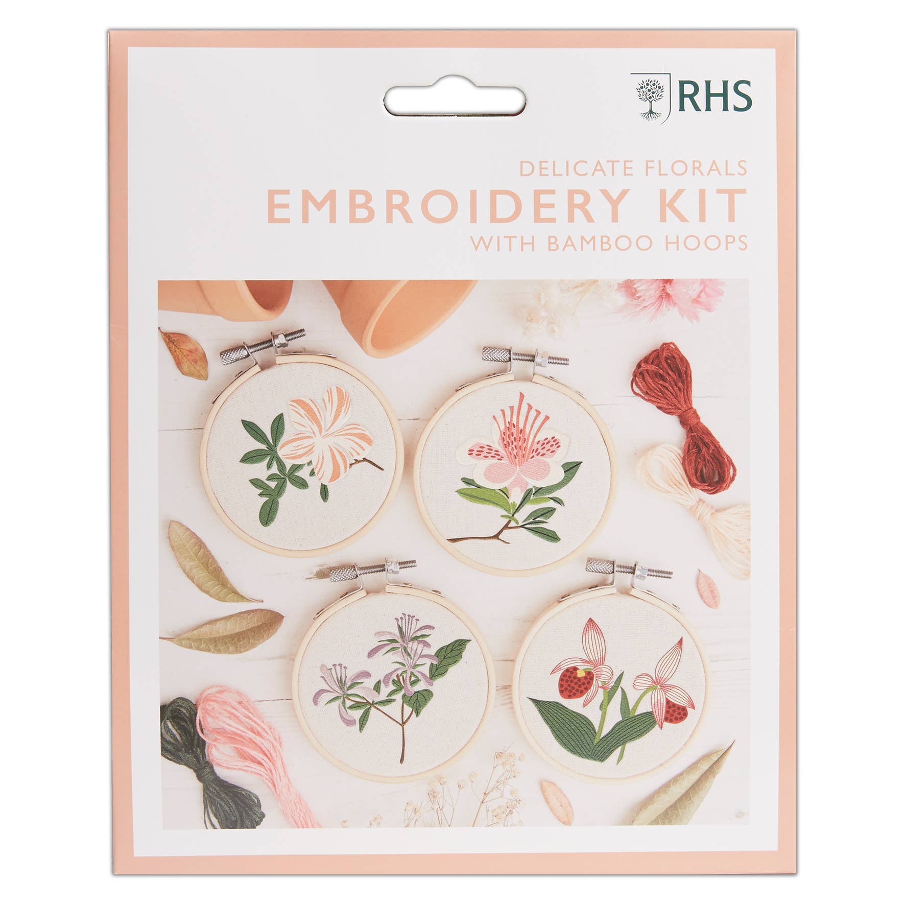 West Design Products - Wholesale Craft sewing kit - Royal Horticultural Society Embroidery Hoop Miniature Floral0
