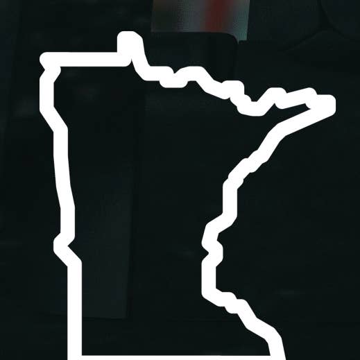 Minnesota Outline Car and Laptop Decal for wholesale by AO Designs LLC