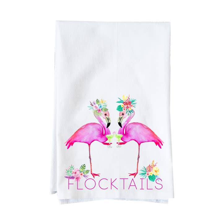 Flocktails Kitchen Towel for wholesale by Knollwood Lane