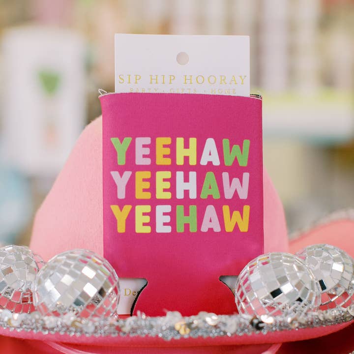 Yeehaw Repeating Rodeo Can Cooler- Rodeo for wholesale by Sip Hip Hooray