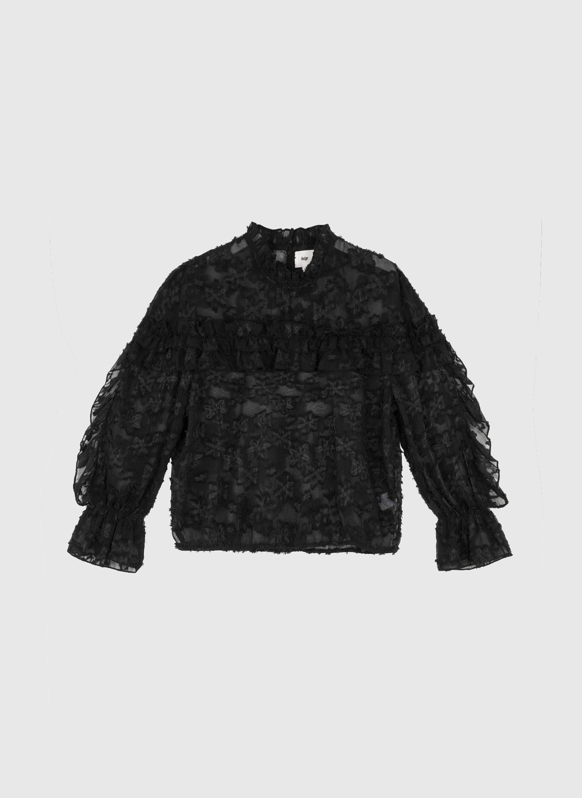 An'ge - Vente Chemisier – femme - BLOUSE SOELY noir5