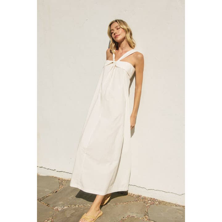 Dress Forum - Wholesale Dress - Women's - Cotton Halter Neck Maxi Dress