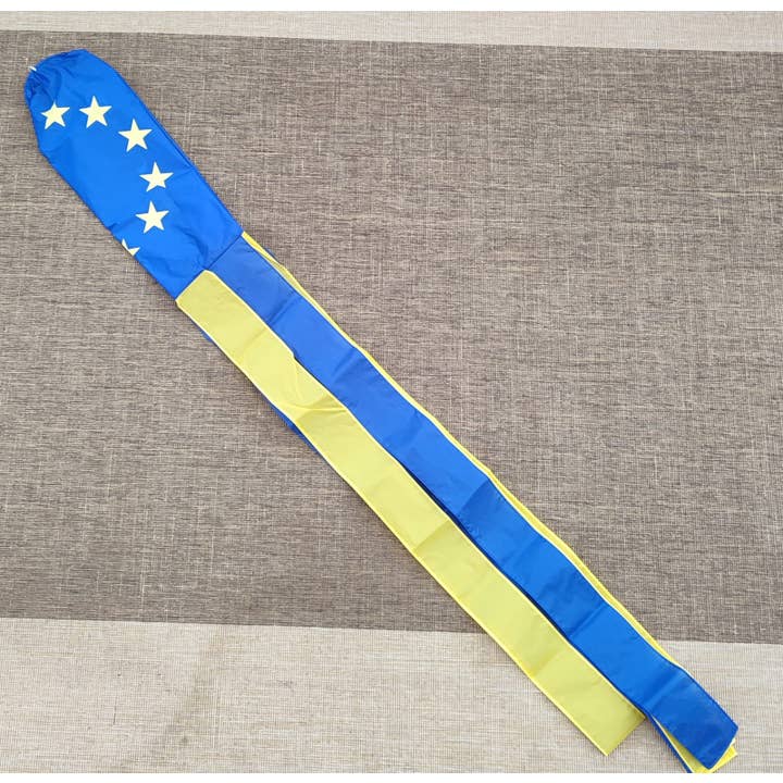 60" nylon Euro Blue Star vindpose for engroshandel hos Worldwide Flags Ltd