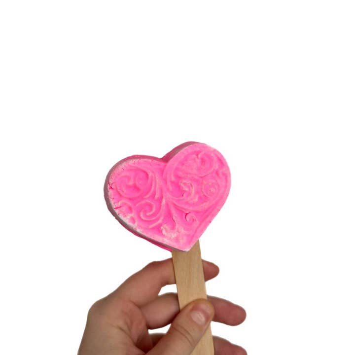 La Bomba - Wholesale Bubble Bath - Heart Bubble Bath. Solid reusable bubble bath, Valentines