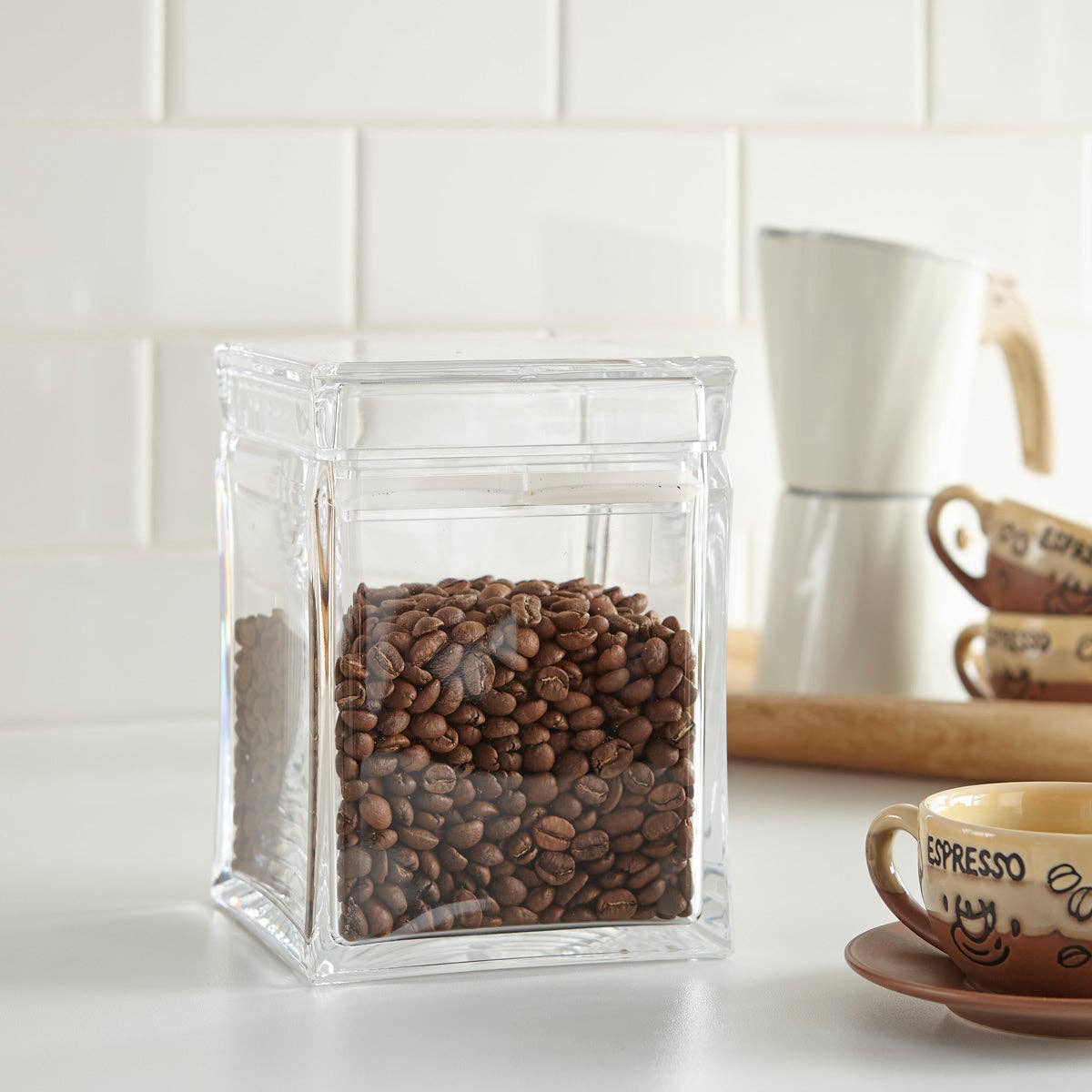 Huang Acrylic - Wholesale Canister - Square Canisters with Lids0