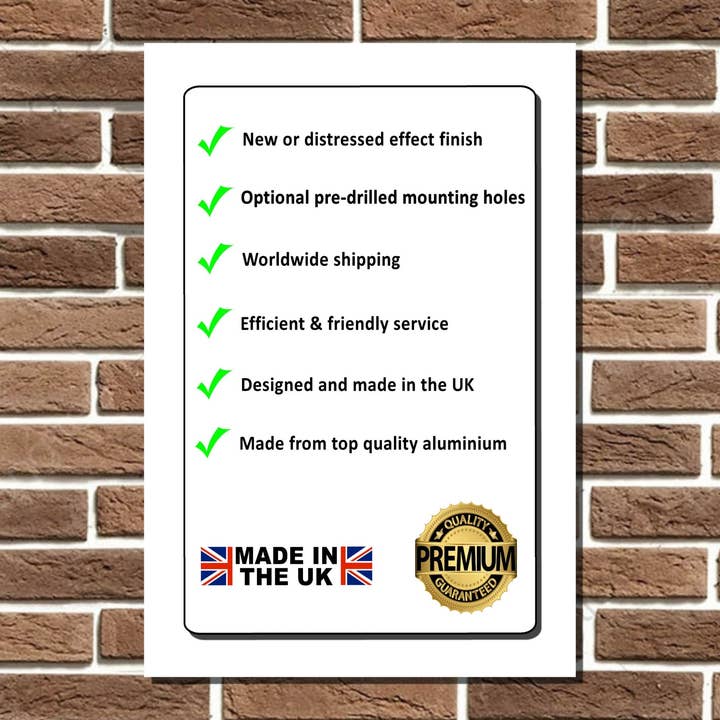 Auto Junk UK Ltd - Wholesale Bord/bordje - Gepersonaliseerd AA Metalen Bord2