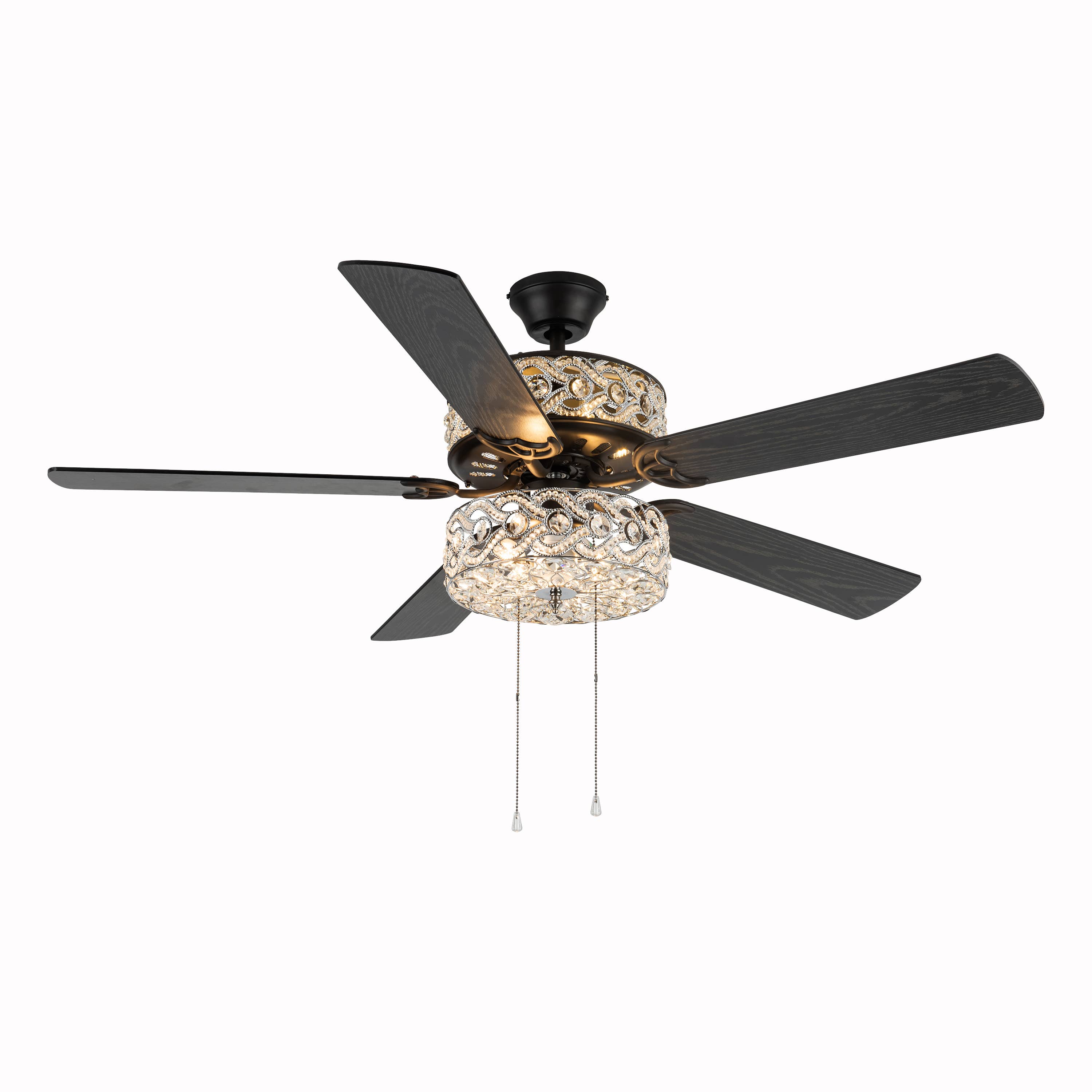River of Goods - Wholesale Ceiling Fan - 52"W Matilda Oil Rubbed Bronze Double-Lit LED Ceiling Fan1