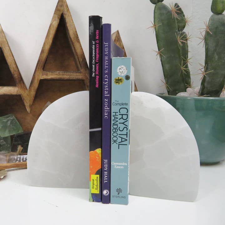 Rock Paradise - Wholesale Bookend - Crystal Selenite Book Ends Spiritual Home Decor Charging
