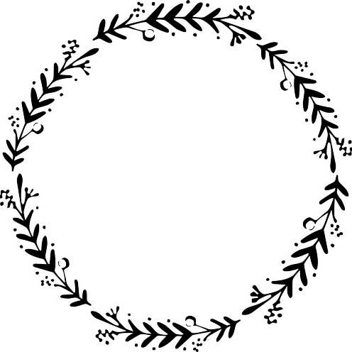 Pochoir de couronne de baies pour la vente par Designer Stencils