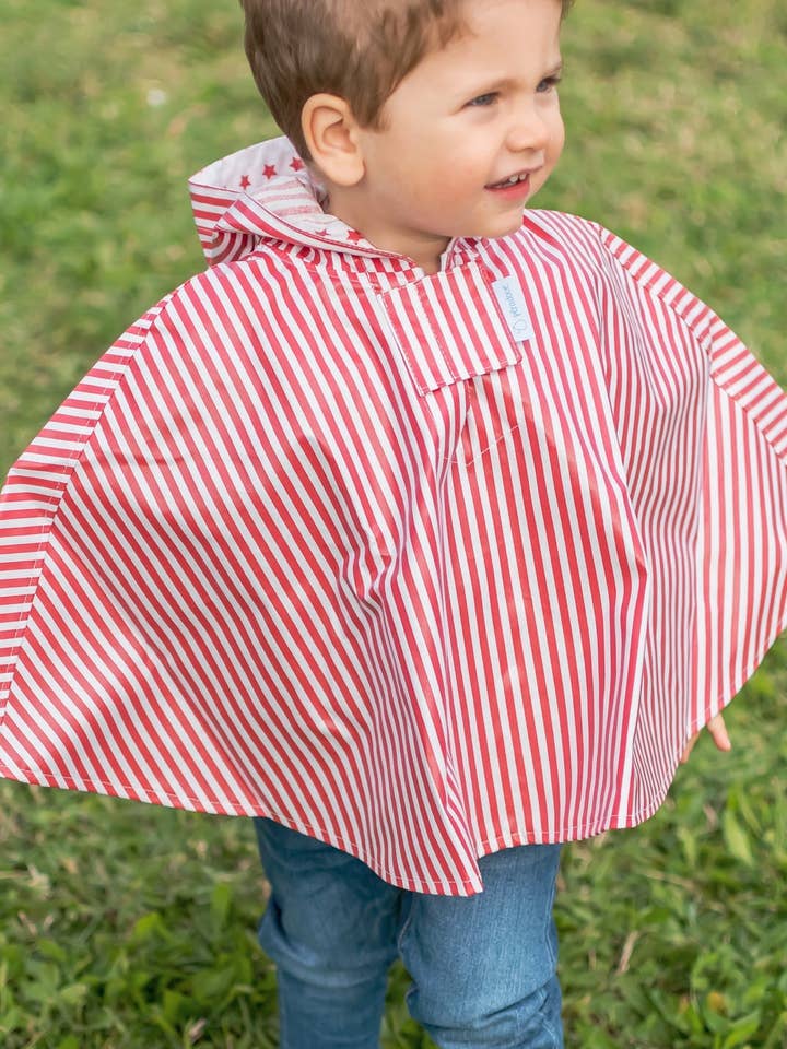 Pêra Doce - Wholesale Raincoat - Kids - Red Striped Raincoat1