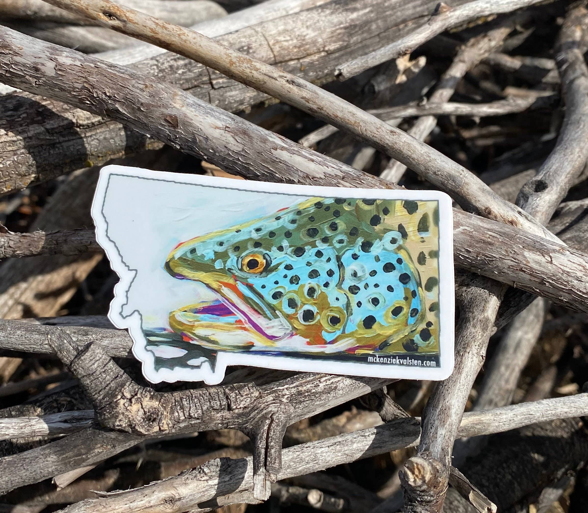 Mckenzie Kvalsten - Wholesale Sticker - Trout Montana Sticker