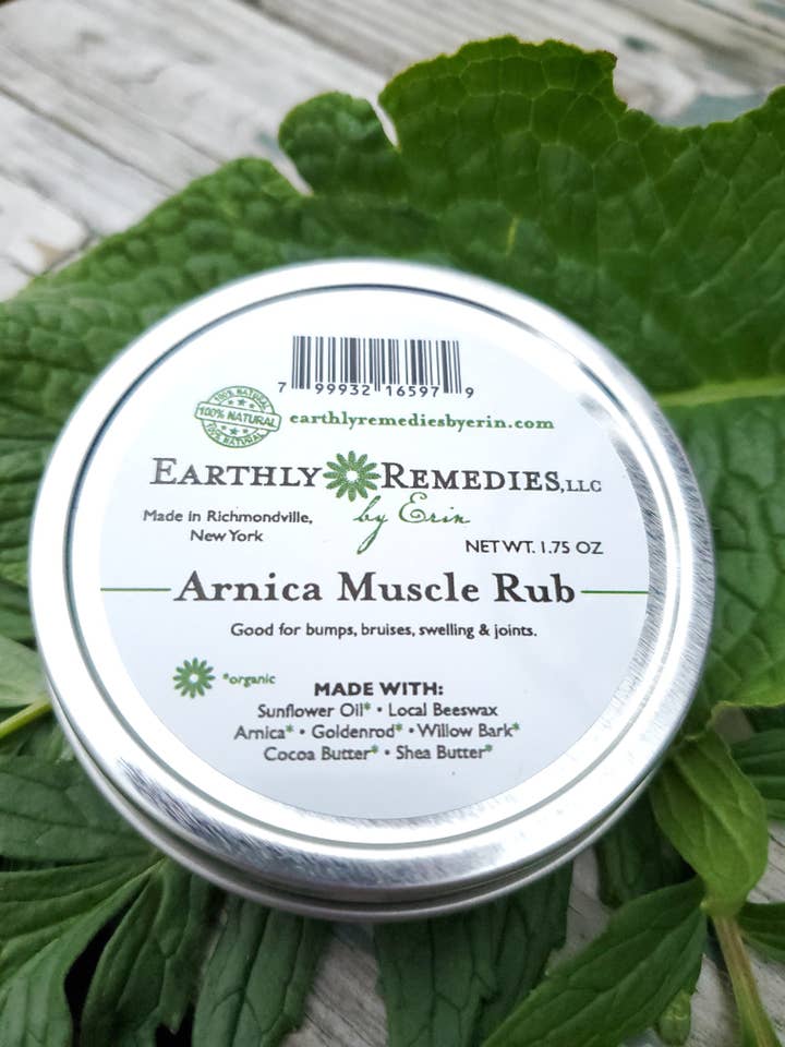 Arnica Muscle Rub for wholesale by Earthly Remedies By Erin