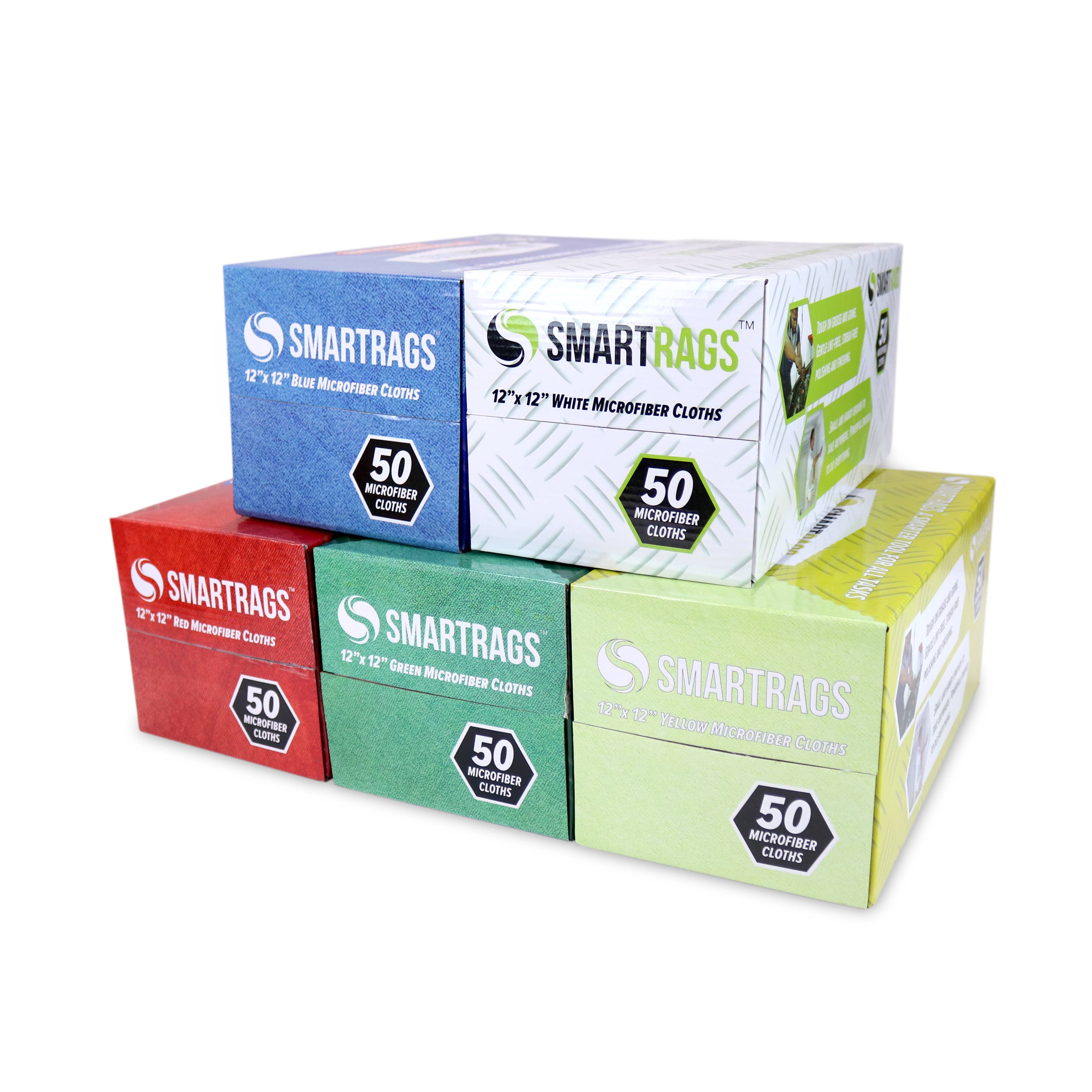 Arkwright Home - Wholesale Cleaning Cloth - Microfiber Smart Rag Cleaning Cloths (Box of 50) 12x1213