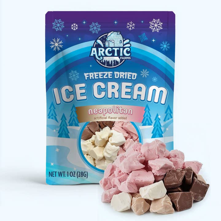 Arctic Farms – Großhandel Eis/Sorbet – Gefriergetrocknetes Eis, das nicht schmilzt (Stückchen) (1 Unze)
