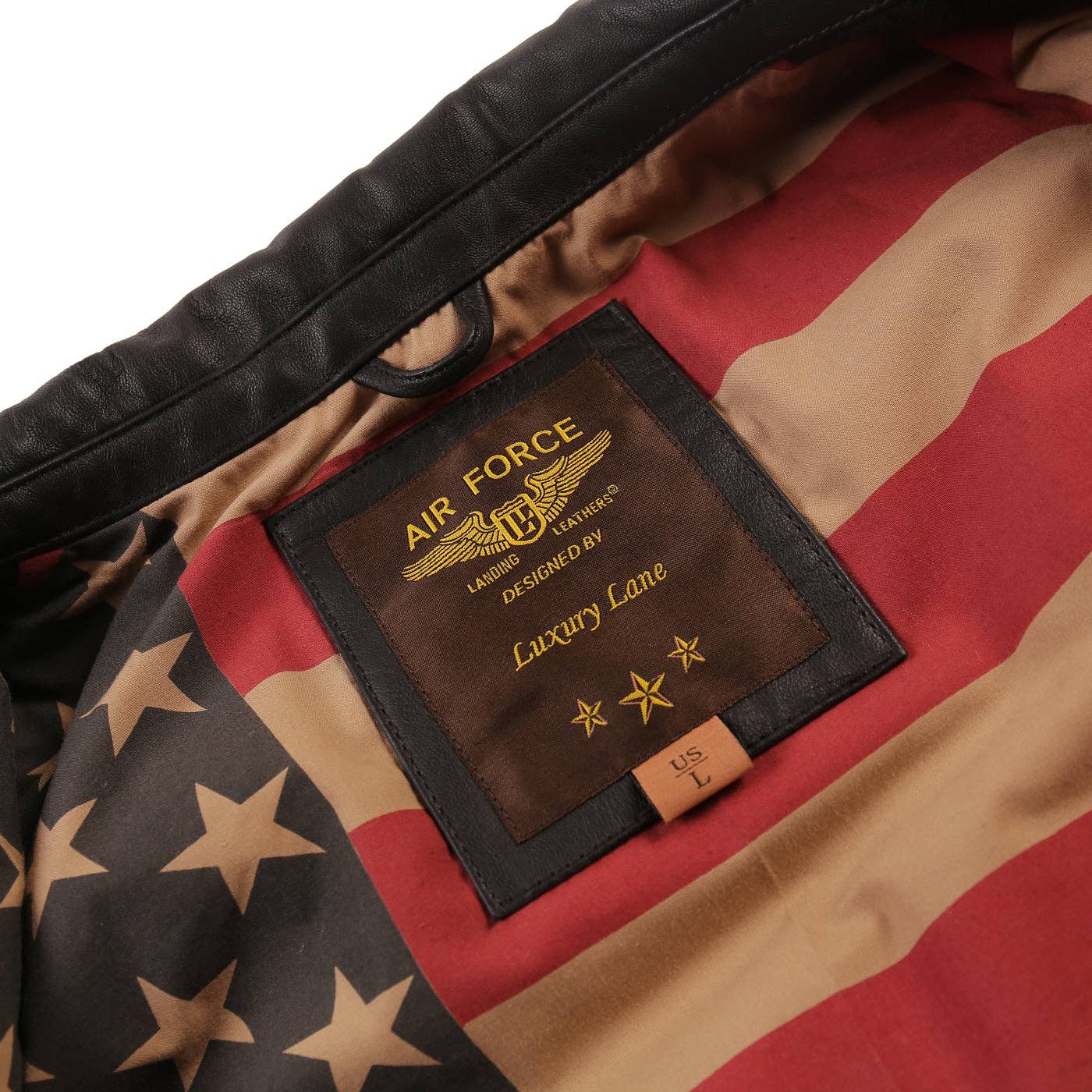 Dark Brown Landing Leathers Men Air Force A2 Leather Flight Bomber Jacket for wholesale on Faire5