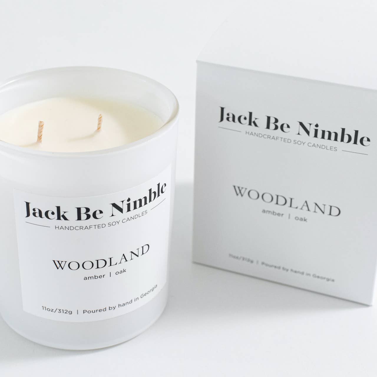 Jack Be Nimble Candles - Vente Bougie en bocal - Bougie de soja parfumée Woodland 11 oz4