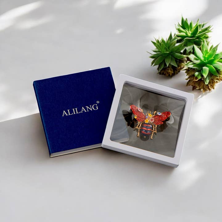 AK Brand – wholesale Brooch – Bee Brooch Pin Rhinestone Insect Flower Jewelry24