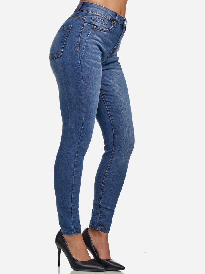 Tazzio - Wholesale Jeans - Women's - Tazzio F107 Women's Skinny Fit High Waist Jeans4