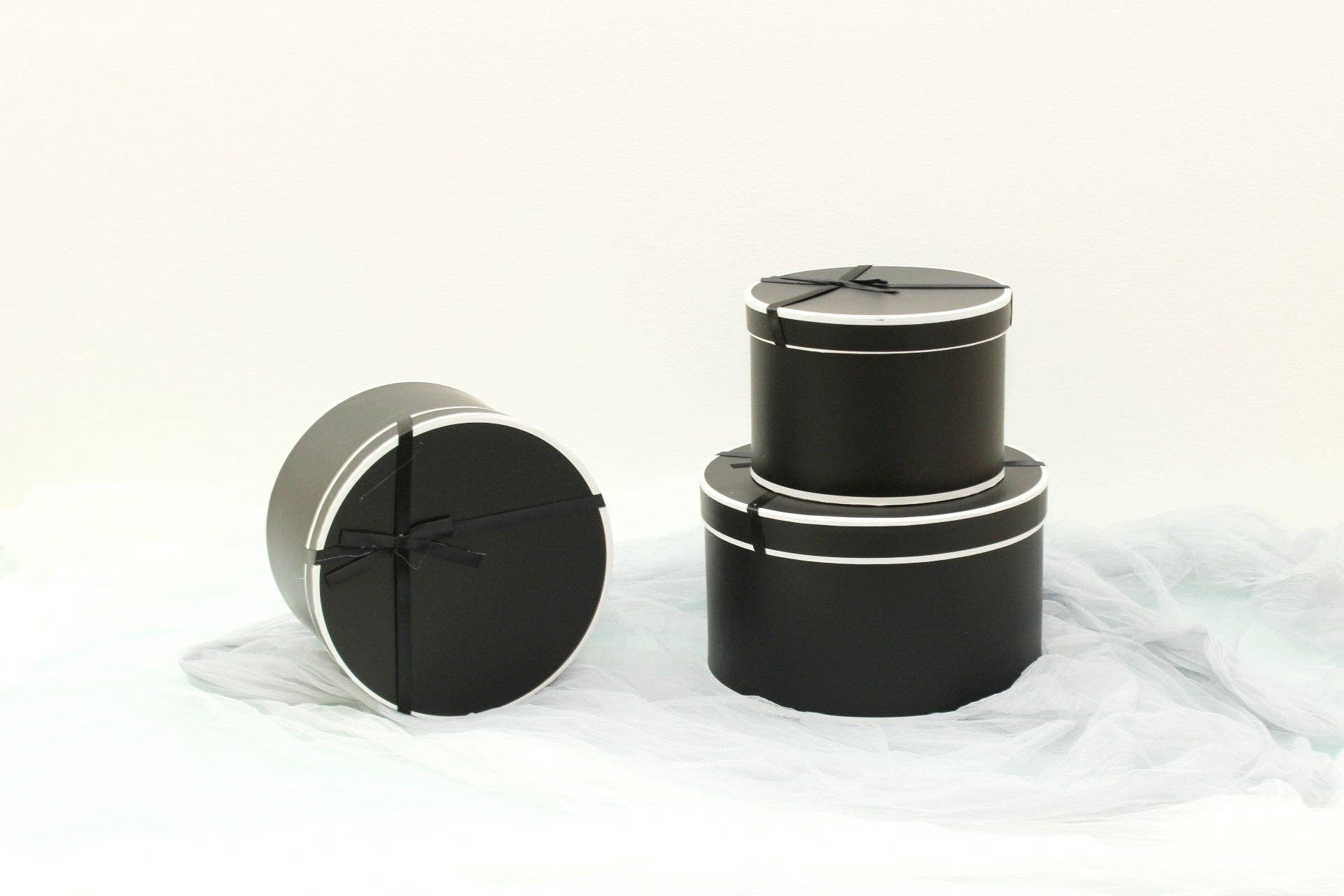 Elegant Design Supply - Wholesale Gift Box - French Inspired Round Flower Gift Box with Ribbon7