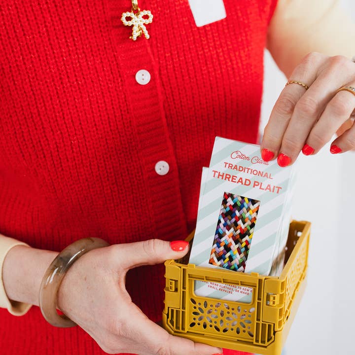 Cotton Clara Craft Kits & Supplies - Wholesale Embroidery/Cross Stitch Supplies - Traditional Thread Plait for Mending6