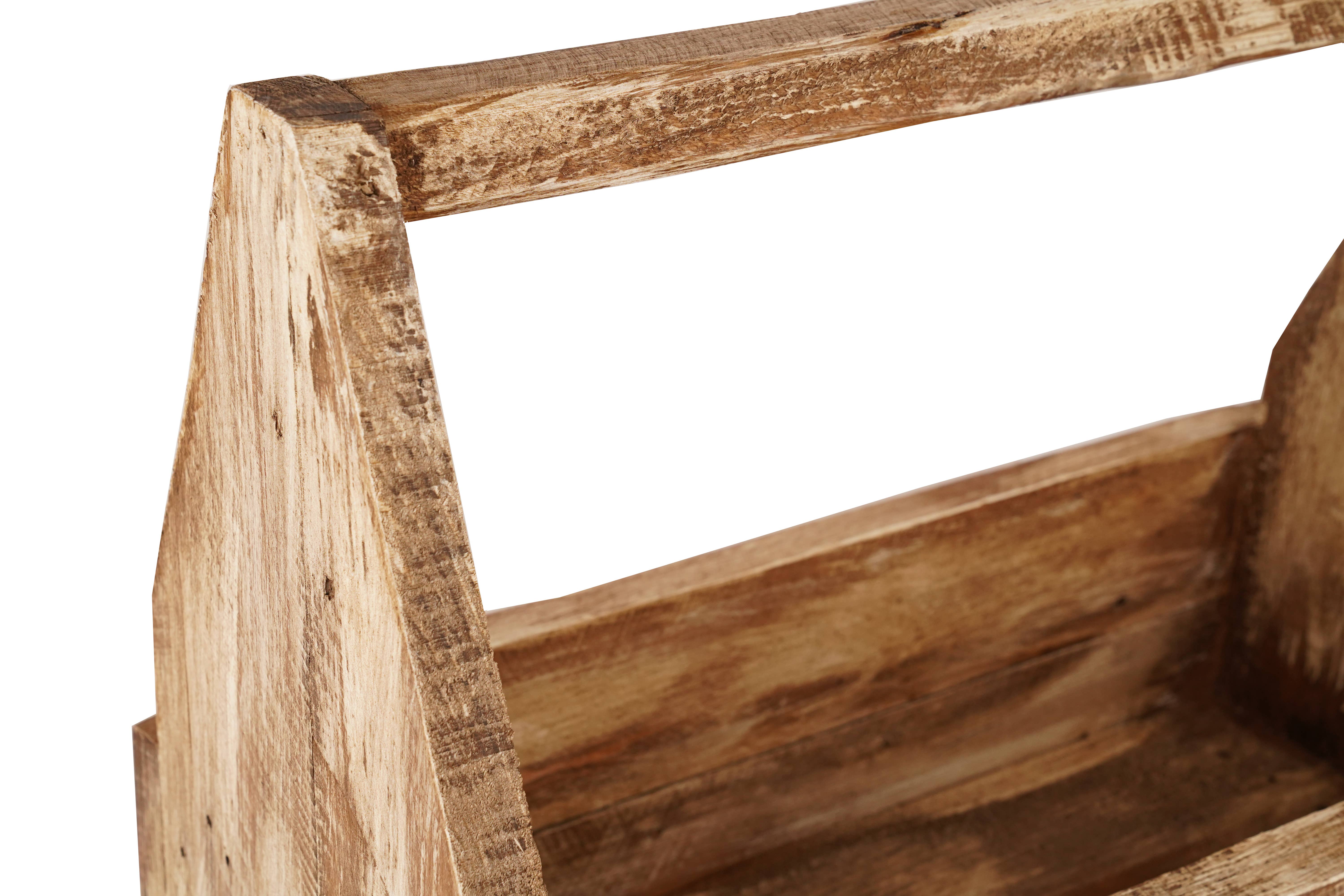 My Amigos Imports - Wholesale Wine Rack - CLEARANCE-Reclaimed Wood-Wine Caddy-18x15-Antiqued White-$152