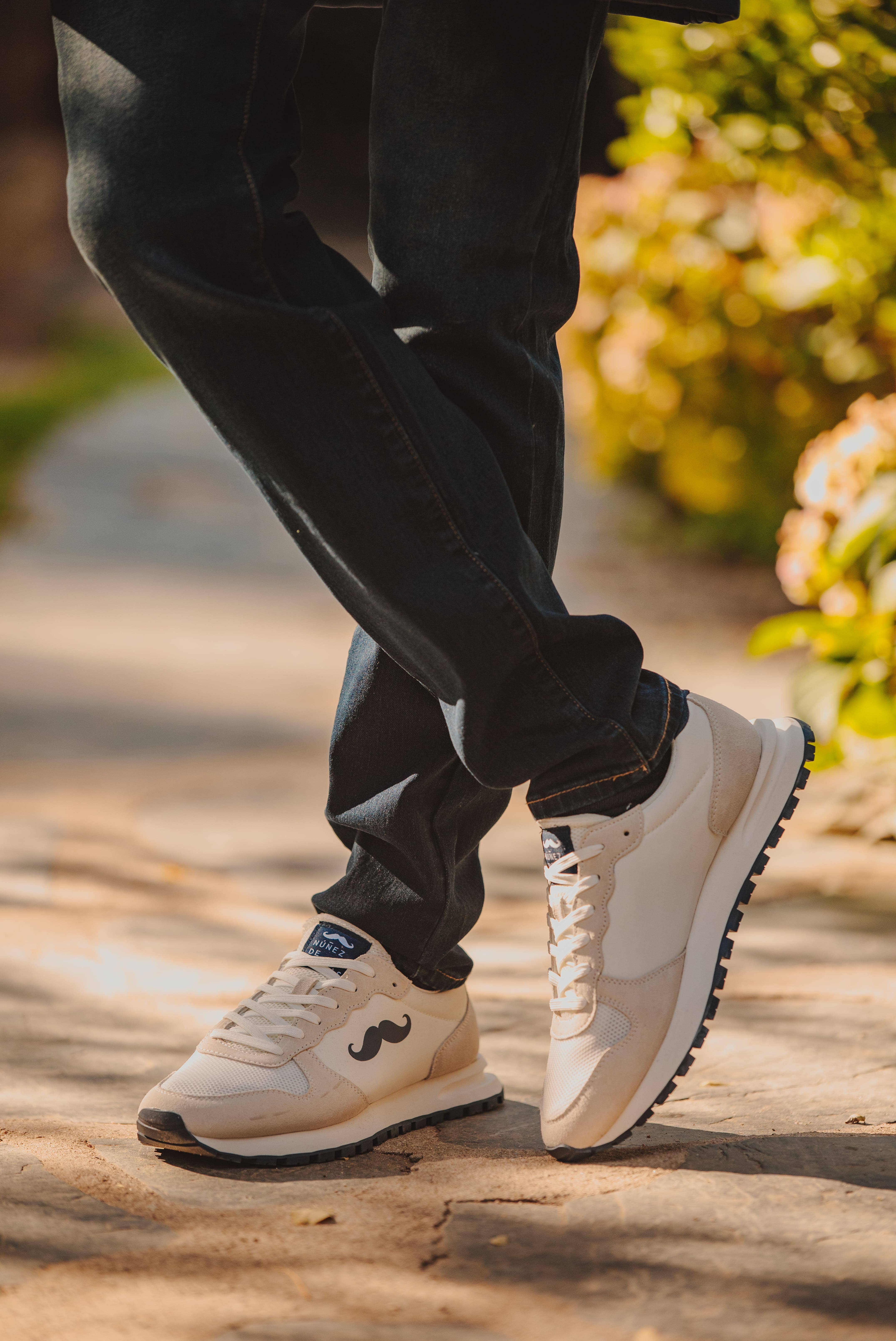 Blank Orion Model White Combined Fabrics Sports Shoe for wholesale on Faire0