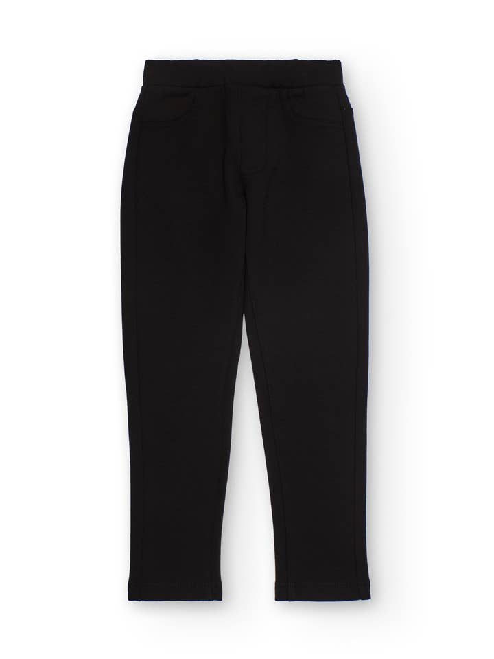 Girls' black jeggings with back pockets for wholesale by tuc tuc