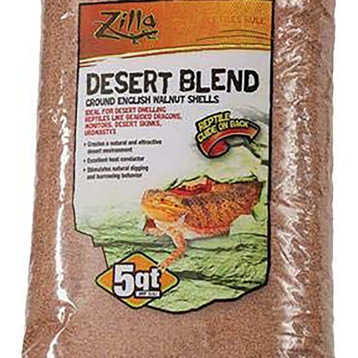 Petdropshipper - Wholesale Planting/Potting Soil - Zilla Desert Blend Ground English Walnut Shells Substrate 1ea/5 qt