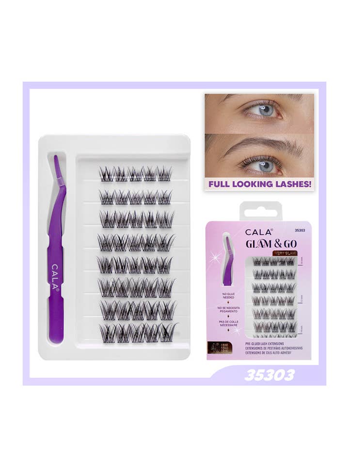 CALA 35303 Glam & Go Very Glam Pre-Glued Lash Clusters - 6 for wholesale by PINEAPPLE Beauty