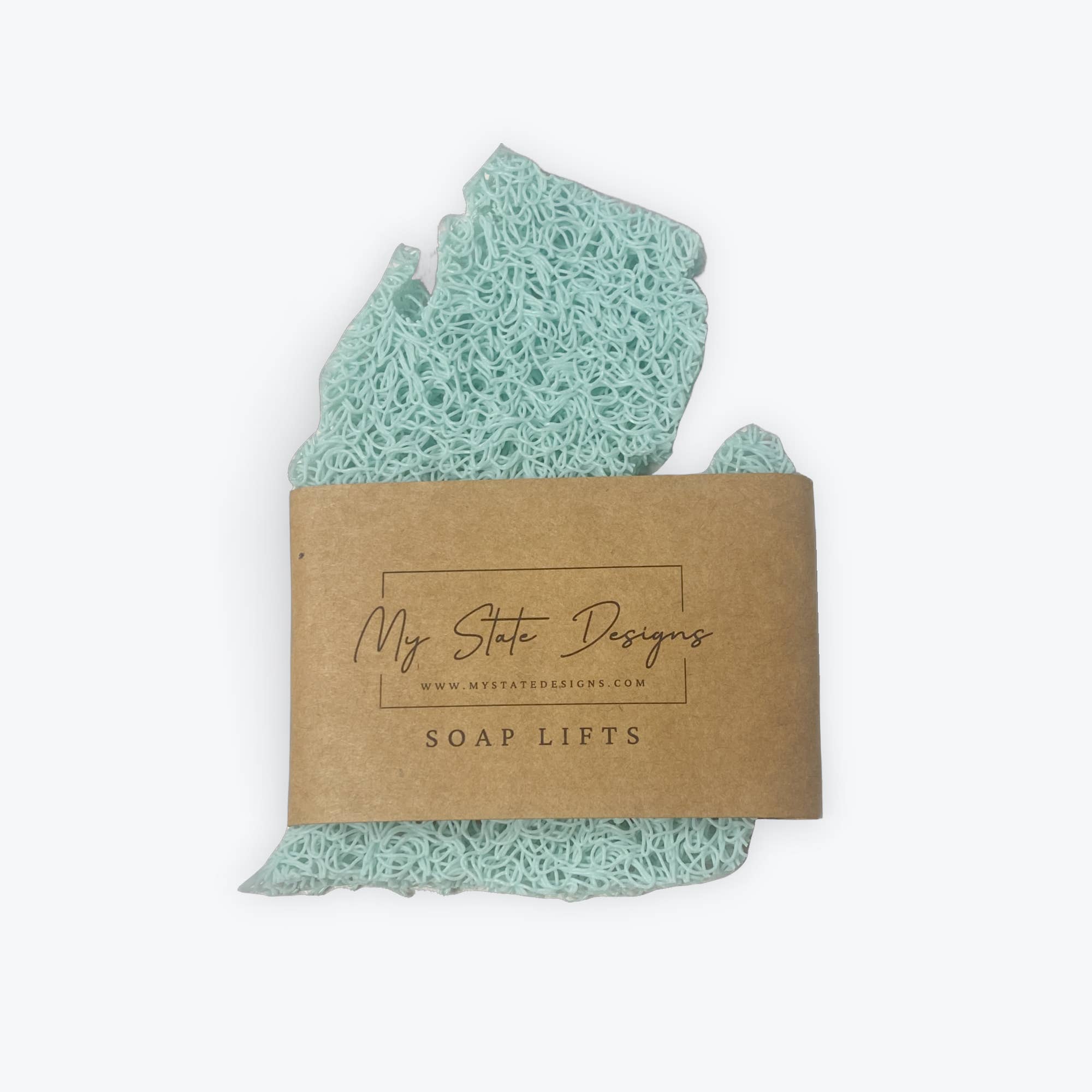 My State Designs - Wholesale Bath Soap Dish - Michigan Soap Lifts - Mint - MSL7