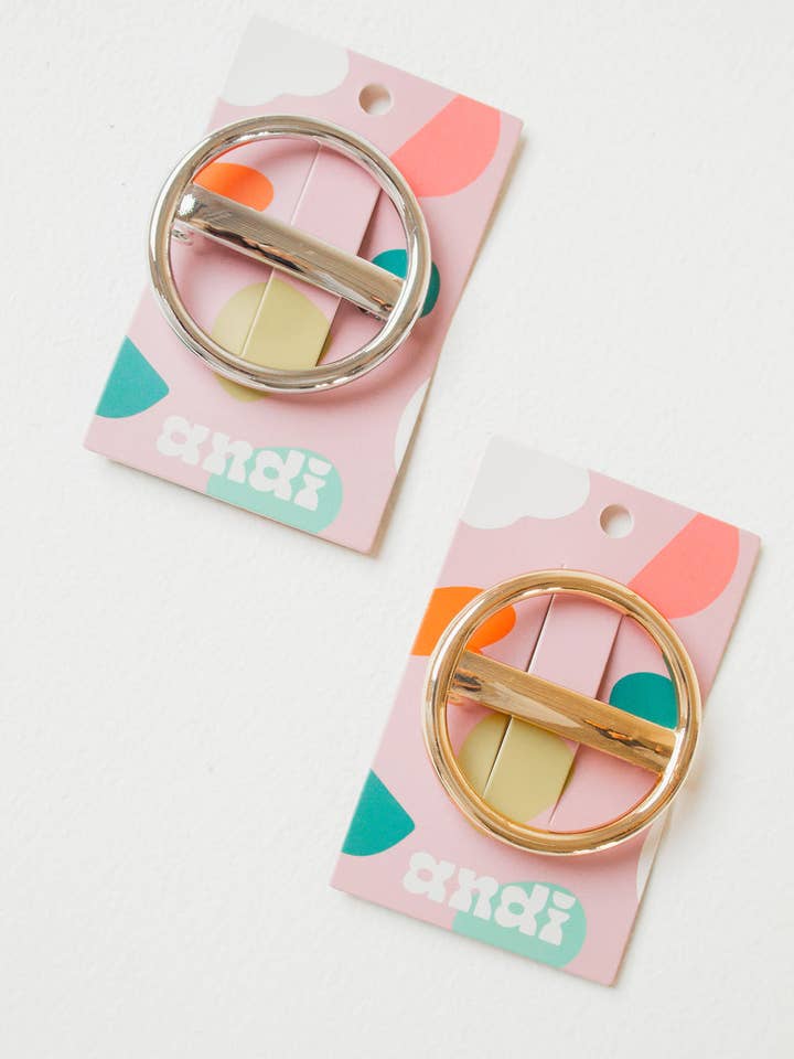 Ring Bar Barrette for wholesale by Shop Andi