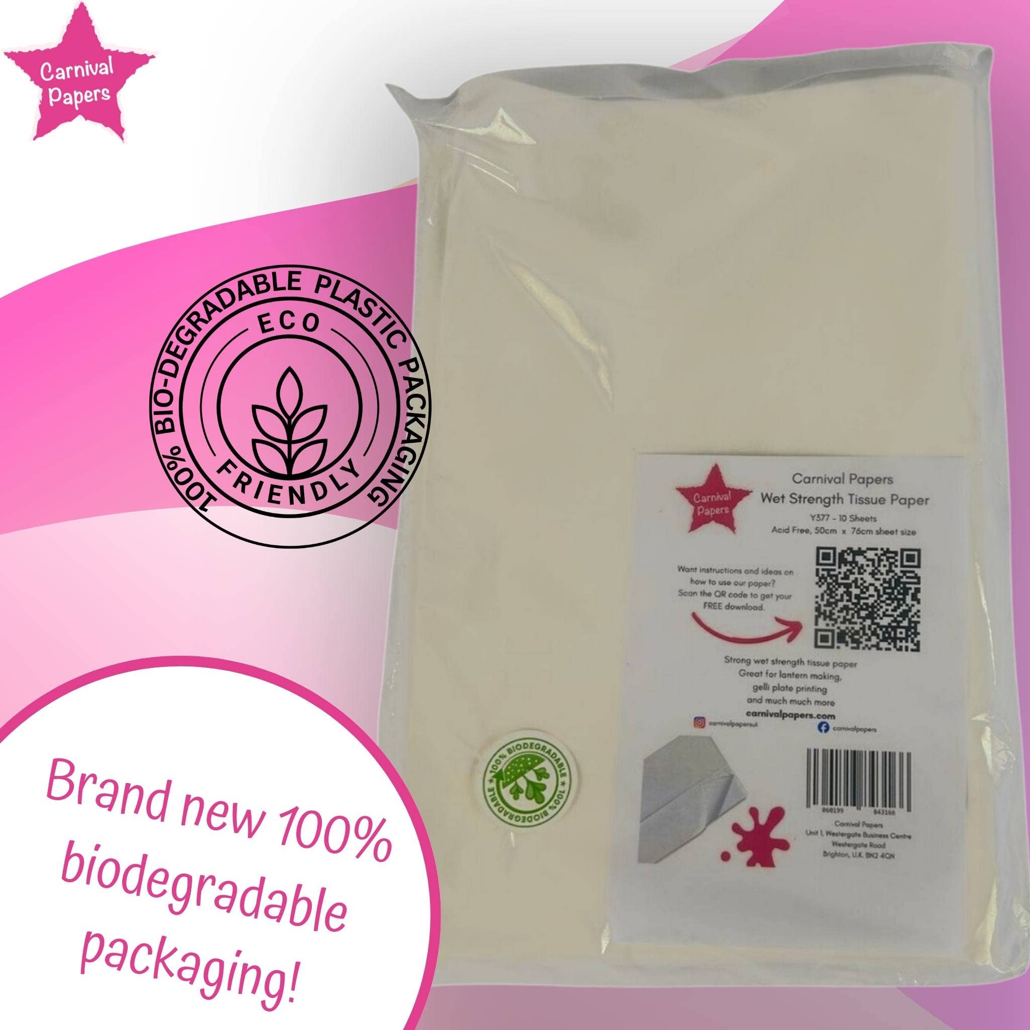 Carnival Papers – wholesale Tissue paper – Carnival Papers Wet Strength Tissue Paper 10 Sheets7