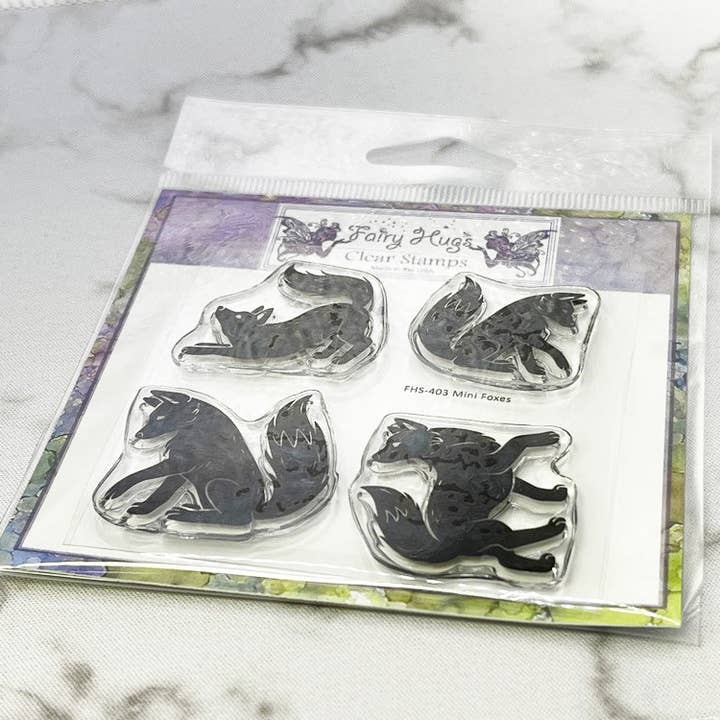 Tampons Fairy Hugs - Mini renards pour la vente par Fairy Hugs