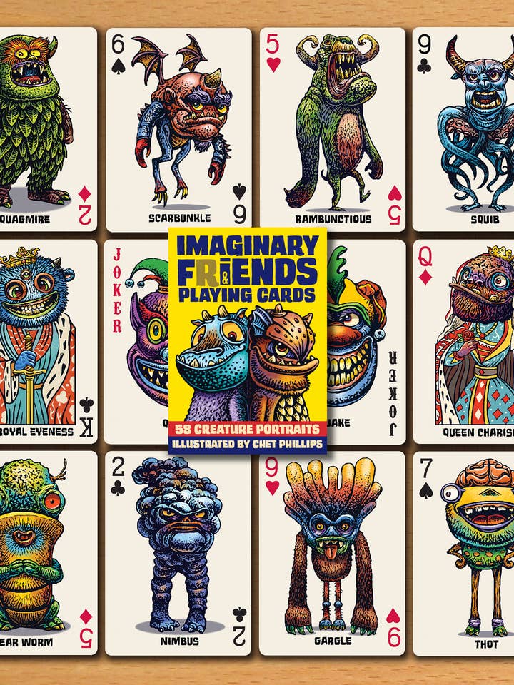 Imaginary Friends and Fiends Playing Cards for wholesale by ChetArt