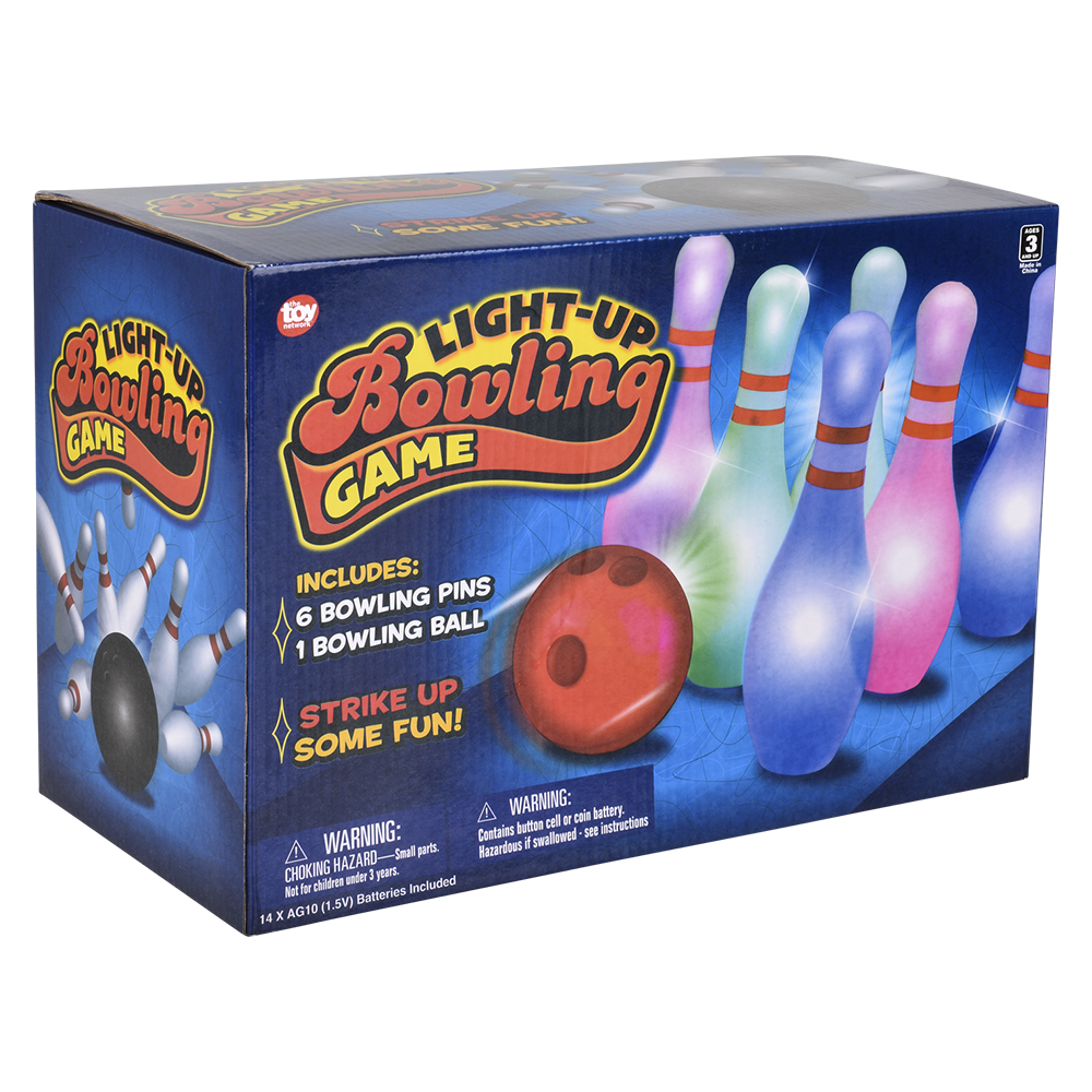 The Toy Network - Wholesale Board Game - (T) 8" LIGHT-UP BOWLING SET3