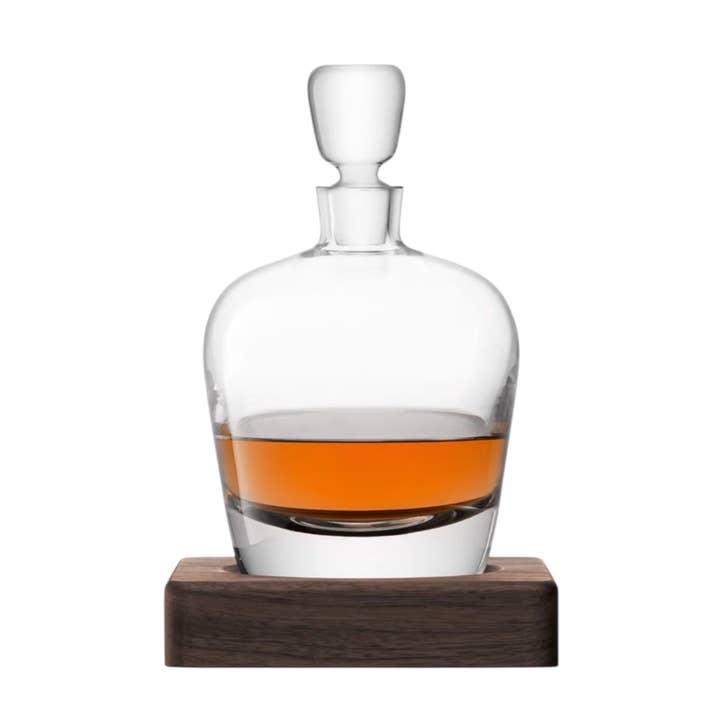 LSA Arran Crystal Whisky Decanter with Walnut Base – 1L for wholesale by IKIDO