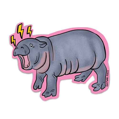 Culture Flock - Wholesale Sticker - Moo Deng Sticker