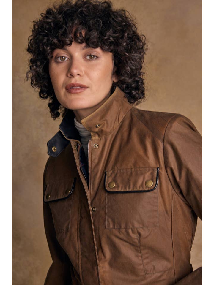 Jack Murphy Clothing - Wholesale Jacket - Women's - Orla Wax Jacket - Tan5