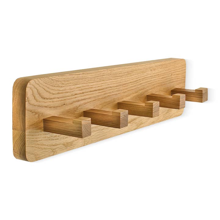 LINE klädhängare massiv oljad ek 5-pack för wholesale av Natuhr