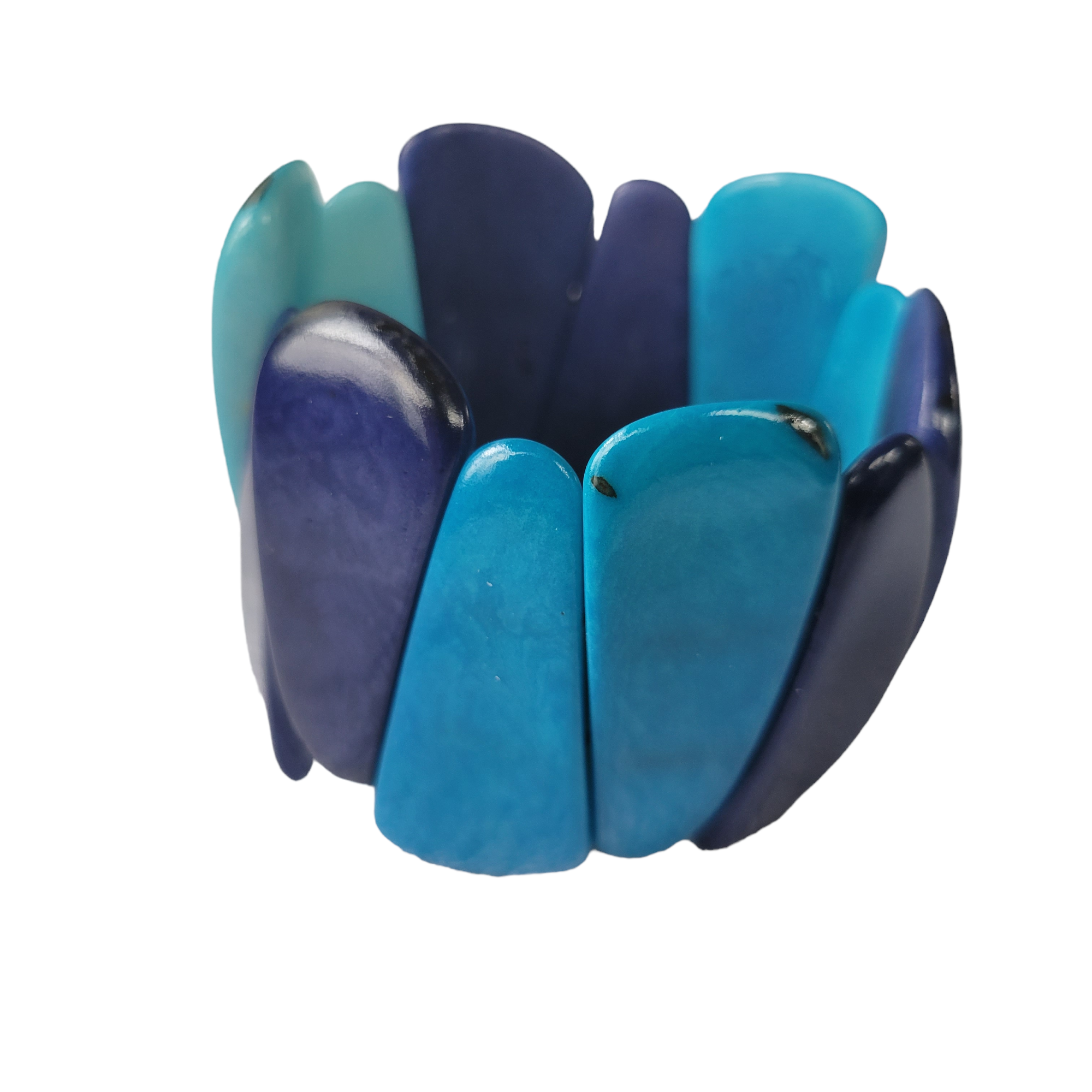 Organic jewelry by Allie - Wholesale Beaded Bracelet - Trapezoidal tagua nut bracelet mod style9