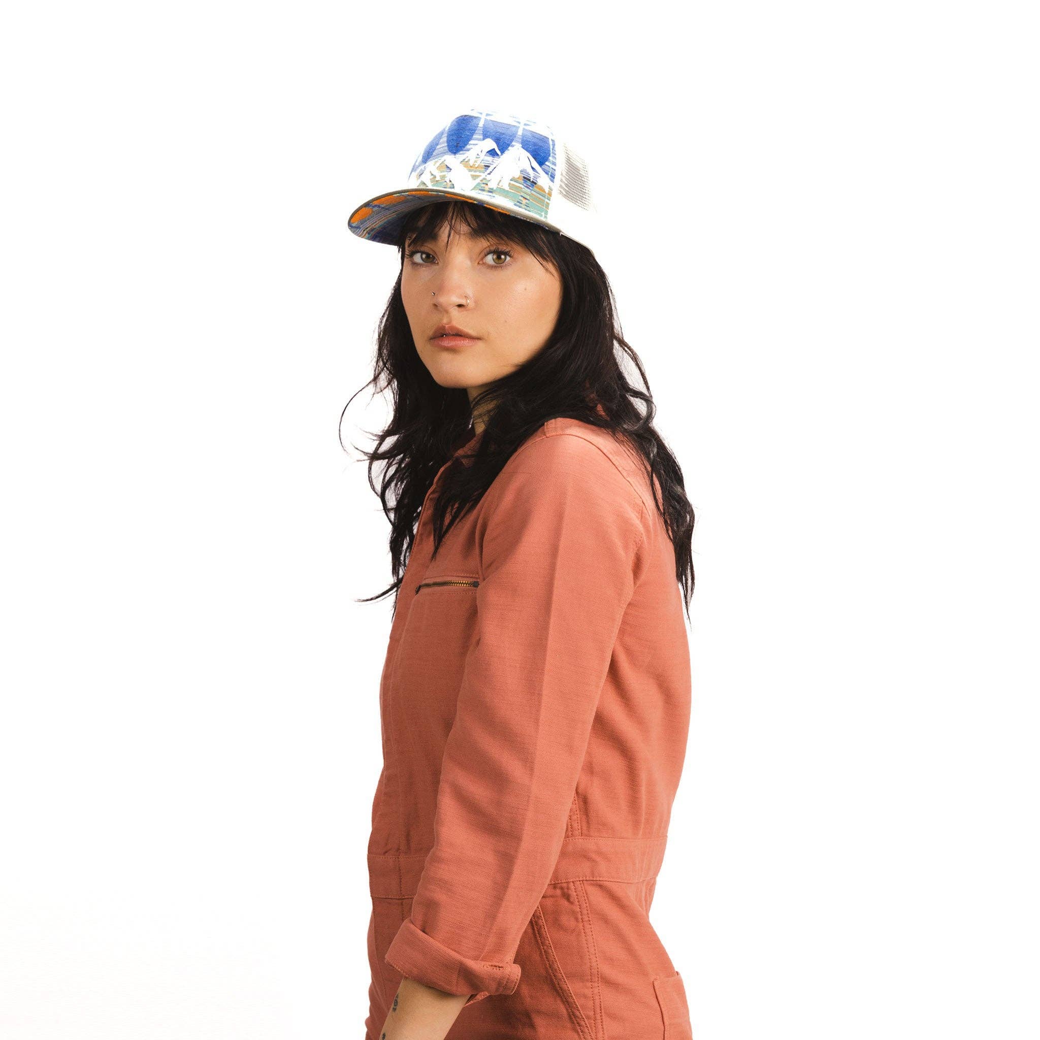 Black McKinley Trucker Hat for wholesale on Faire11